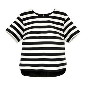 KATE SPADE New York Stripe Ramona Top in Black & Cream 4|S